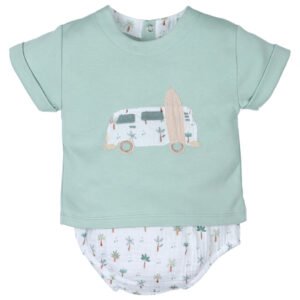 Conjunto bebe caravana con palmeras Popys